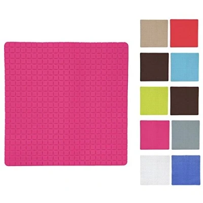 Imagen de MSV Alfombrilla de baño, Color Magenta, único