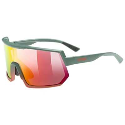Imagen de uvex sportstyle 235, gafas deportivas unisex, antivaho, comodidad sin presión y sujeción perfecta, moss grapefruit matt/red, one size