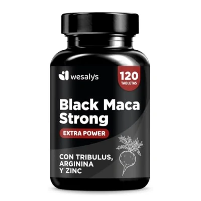 Imagen de Maca Negra Andina pura 30.000mg 20:1 + Tribulus Arginina Zinc Dosis Alta Potencia Energía y Vitalidad Mejora Rendimiento, Memoria Ánimo 120 Comprimidos de