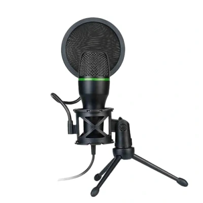 Imagen de Condenser Microphone 5Streaming Mic, PC RGB Podcast USB Kit For Streaming Podcast, Computer Recording Mic Plug And Online Game, Audio, Vocal
