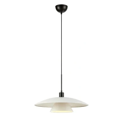 Imagen de Markslöjd Lámpara colgante Millinge, blanca, metal, Ø 50 cm