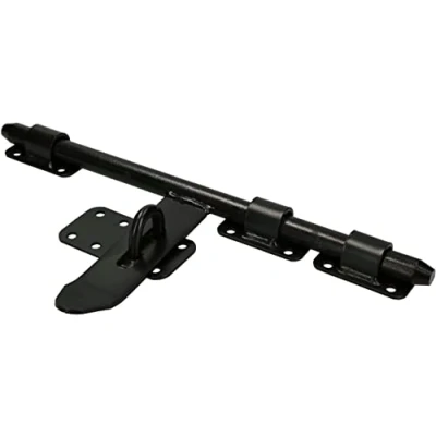 Imagen de KOTARBAU® Pestillo para puerta de garaje, 340 mm, color negro