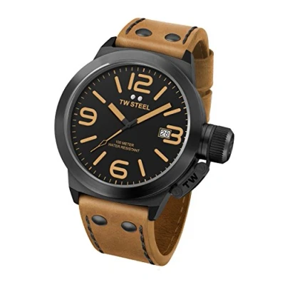 Imagen de TW Steel Reloj Analógico para Unisex de Cuarzo con Correa en Cuero CS42