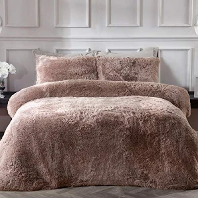 Imagen de Sleepdown Juego de Funda edredón con Almohada y Piel sintética, súper Suave, fácil Cuidado, tamaño Individual (135 x 200 cm)