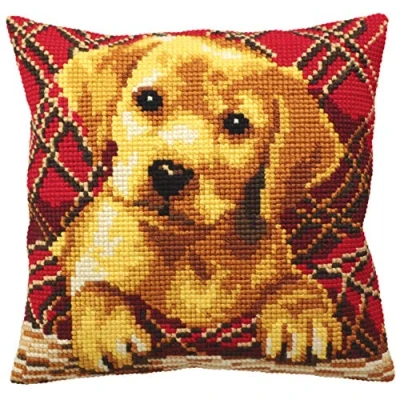 Imagen de Collection D&#039;Art Kit de Punto Cruz. Cojín Labrador
