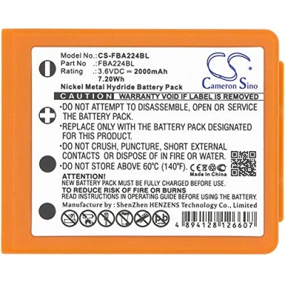 Imagen de CS FBA224BL Baterías 2000mAh Compatible con [HBC] FBFUB09N, FUB 9NM 6V, FUB9NM, Linus 4, 6, Micron Radiomatic Eco, Keynote, Radi