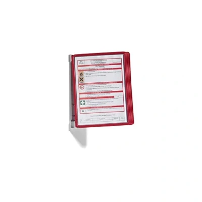 Imagen de Durable 555103 Sistema de paneles pared (Vario Wall 5, con 5 pantalla A4) rojo