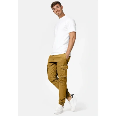 Imagen de Indicode Jeans ALEX Pantalones cargo, Hombre, Talla: Medium, Amber