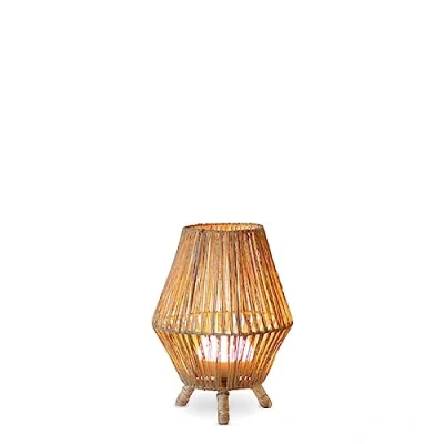 Imagen de SISINE Lámpara de mesa inalámbrica exterior recargable con mando a distancia Ø25,5 cm H32 Natural New Garden