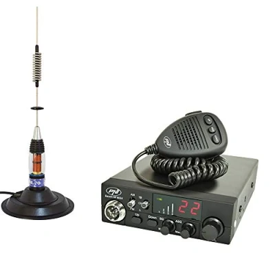 Imagen de PNI Paquete emisora ​​de Radio CB Escort HP 8024 ASQ, 12 24V, 40 Canales, 4W + Antena ML70