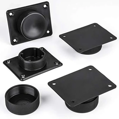Imagen de SOTECH Juego de 4 pies mueble GOLF II Ø 50 mm pie deslizante sofá base negro regulable