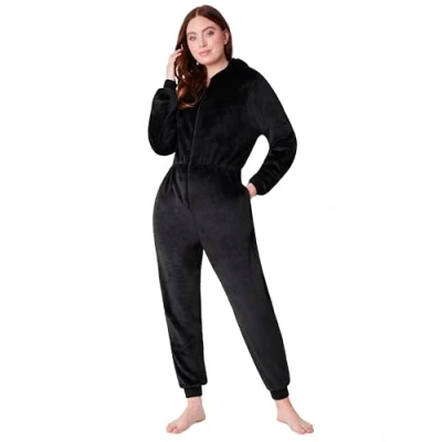 Imagen de CityComfort Pijama Entero Mujer, de Polar Suave Cómodo Calentito S XL (Negro, L)
