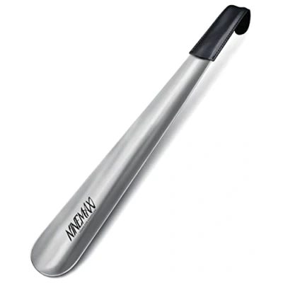 Imagen de NINEMAX Calzador de Zapatos Largo 42cm Metalico Resistente Fácil Utilizar Un Gran Ayudante para Calzarse