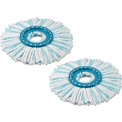 Imagen de Leifheit Clean Twist Disc Cabezal de recambio para mopa, turquesa, 44.5 x 35 27 cm, pack 2 cabezales