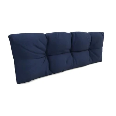 Imagen de POKAR cojín Respaldo aconchadas 120x40x12cm para Europalés/Europalet, jardín o terraza, cómodo sofá de paletas DYI, Interior y Exterior, sin palés, Azul Marino