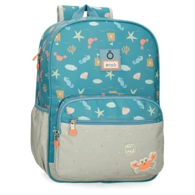 Imagen de Enso Mr Crab Mochila Escolar Azul 30x38x12 cms Poliéster 13,68L