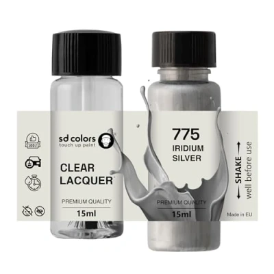 Imagen de SD COLORS Pintura para retocar de 15 ML, color plateado iridio 775/9775