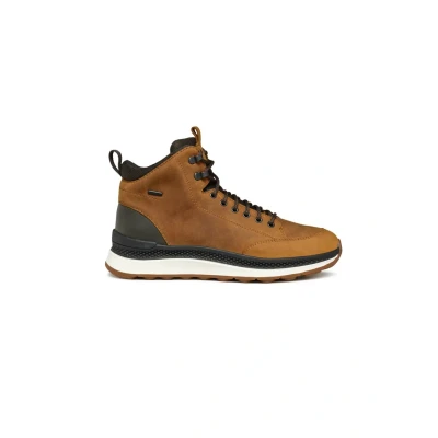 Imagen de Geox Spherica Actif Botines con cordones, Hombre, Talla: 41, Ochre dark coffee Zapatos