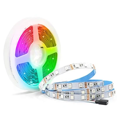 Imagen de Arote Tiras de Luces LED RGB 12V 5M 60led/M 300 Leds SMD5050 Tira luz IP20 No Impermeable Barra Sin alimentación ni controlador