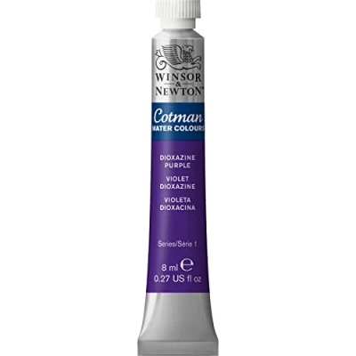 Imagen de Winsor &amp; Newton Cotman 8840091 Pintura de acuarela estudio, colores vivos con muy buenas propiedades procesamiento, tubo 8 ml, color violeta dioxazina