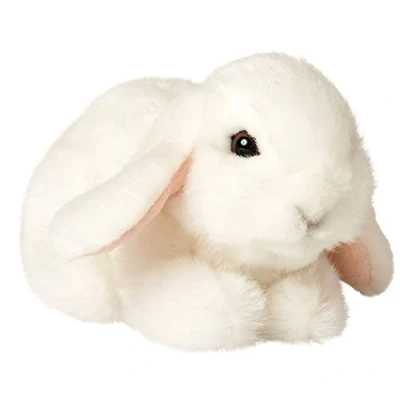Imagen de Uni Toys Conejo Carnero, Tumbado (Beige) 18 cm (Longitud) de Peluche, Peluche