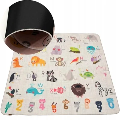 Imagen de HAMUR HOME Alfombra De Juegos para Bebés Bebé Niños 150 X Cm Ideal Habitaciones Infantiles Salas Y Lavadoras Carpeta Infantil Lavable (Animals)