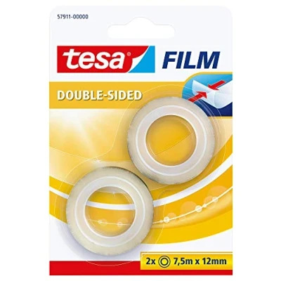 Imagen de tesa Cinta adhesiva doble cara scotch tape 7,5 mx 12 mm, transparente