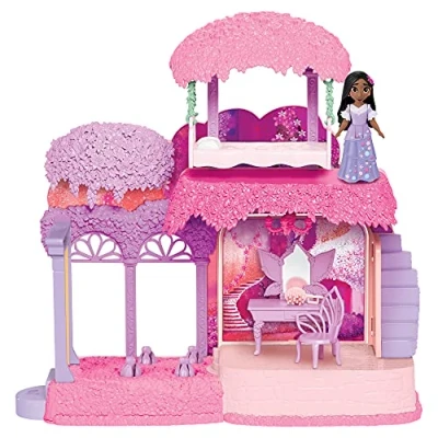 Imagen de Encanto Disney Jardín de Isabela con Mecanismos Interactivos Casa Muñecas Detalles Lujosos Juguete para Niñas 3 años +
