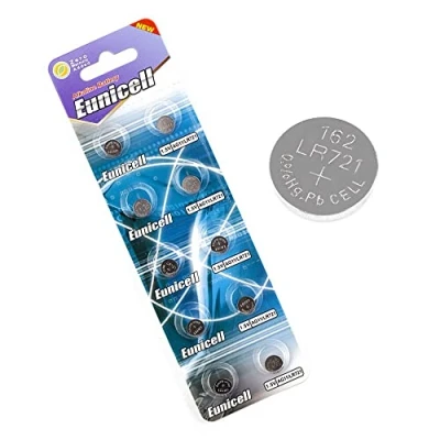 Imagen de Eunicell AG11 Pilas alcalinas (G11 LR58 LR58SW LR721 LR721SW SR721W 361 362, 10 unidades)