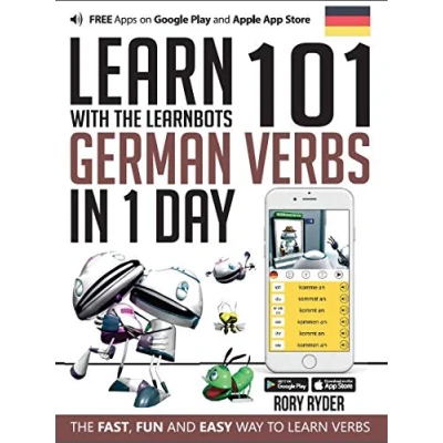 Imagen de Learn 101 German Verbs In 1 Day: With The Learnbots