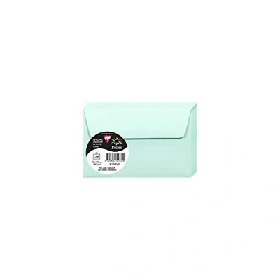 Imagen de Clairefontaine Sofia 55331 C Pollen Paquete de 20 sobres 9 x 14 cm, verde Jade