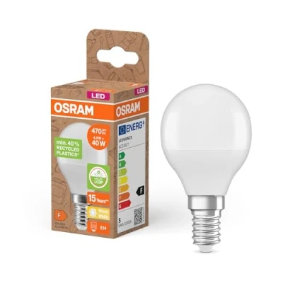 Imagen de OSRAM LED STAR CLASSIC P 40 FR lamp, 4.9W, 470lm, 2700K, Pack de 6
