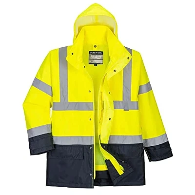 Imagen de Portwest Parka 5 En 1 Executive De Alta Visibilidad, Tamaño: 4XL, Color: Amarillo/Marino, S768YNR4XL