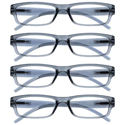 Imagen de La Compañía Gafas De Lectura Gris Ligero Cómodo Lectores Valor Pack 4 Hombres Mujeres RRRR32 7 +2,00