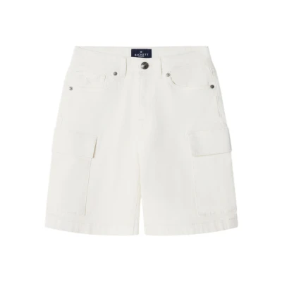 Imagen de Hackett London Pantalones cargo para niños, Talla: 11 12a, Ecru white
