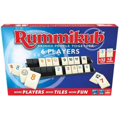 Imagen de Rummikub Original 6 Jugadores, Juego De Mesa a Partir Años, Juegos Adultos Y Niños, Estratégico Fichas, Números Estrategia Para 2 Jugadores