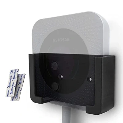 Imagen de Soporte de pared para router Netgear Nighthawk M1, M2, M5, MR1100 y MR5200, color negro
