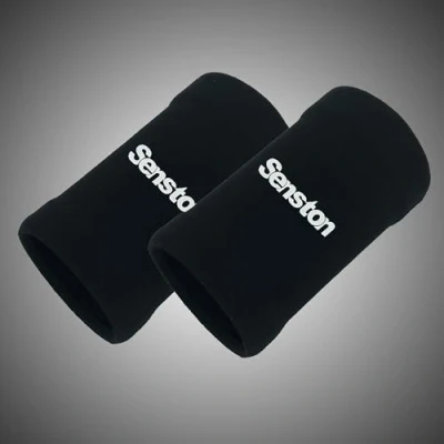 Imagen de Senston Muñequeras de Compresión 2 Piezas Deportes Banda Munequera Baloncesto Munequeras Tenis Wrist Wraps para Bádminton,Gimnasio,Ciclismo, Voleibol, Fútbol, Capacidad absorción Ligera
