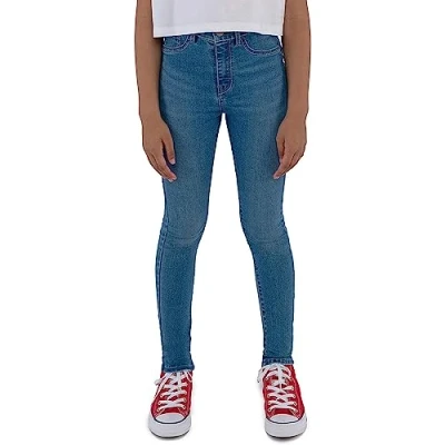 Imagen de Levi&#039;s HIGH RISE Vaqueros pitillo para niños, Talla: 128, Light blue denim