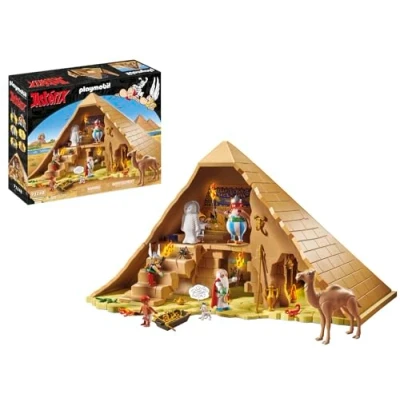 Imagen de PLAYMOBIL Astérix: La Pirámide del Faraón, Obélix, Astérix, Panorámix, Numerobis, Tornavis, Ideafix, Juguetes para niños a Partir de 5 años [Exclusivo Amazon]
