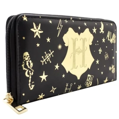 Imagen de H.P mago Simbolos magicos Cartera/Billetera Bolsillo Monedas, Negro