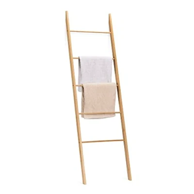 Imagen de Navaris Escalera de bambú para Toallas 5 peldaños
