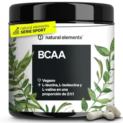 Imagen de BCAA 360 cápsulas pequeñas aminoacidos esenciales: leucina, isoleucina y valina veganos, alta dosificación, sin aditivos producido en Alemania probado laboratorio