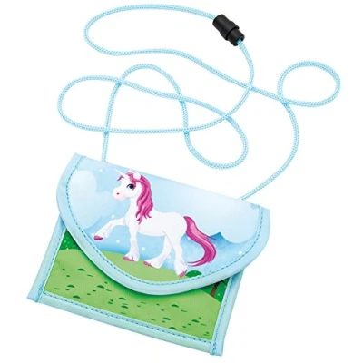 Imagen de Wedo 2413003 Monedero de Cuello Unicornio, Cierra con Velcro, Poliéster Duradero, Multicolor