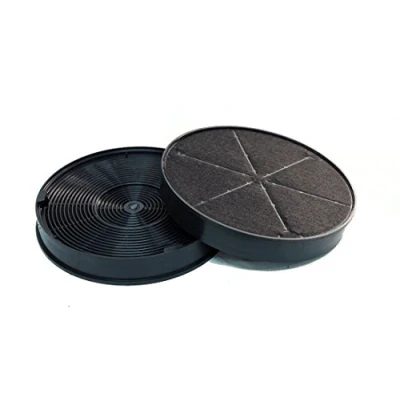 Imagen de Filtro de carbón activado Apto para campanas Bosch, Siemens, Neff LZ55651, LZ55650, DHZ5316 Accesorios con sistema recirculación aire Pack 2 unidades