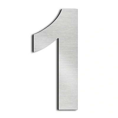 Imagen de nanlyiau Números de casa,numeros numeros casa exterior acero inoxidable 304 macizo, altura Apariencia flotante 5in/12.5cm(1)