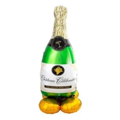 Imagen de amscan 8312011 Airloonz: Globo de botella champán burbujeante