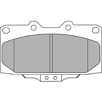 Imagen de DELPHI LP1020 Juego de pastillas freno con avisador acústico desgaste Chapa antichirridos sin accesorios SUBARU: Impreza II Familiar