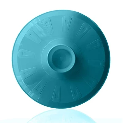 Imagen de tapa volteatortillas 26cm, para sartén y voltear tortilla de patatas, giratortillas plastico microondas, frigorífico, congelador, girar (29cm, Azul)