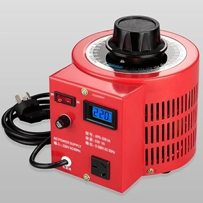 Imagen de Transformador Variable Regulador de Voltaje AC Convertidor 500VA 3000VA Bobina Cobre Incorporada para Fuente Poder Durable, Versátil, Amplio Rango Aplicaciones,1KVA